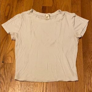 Basic white crop top